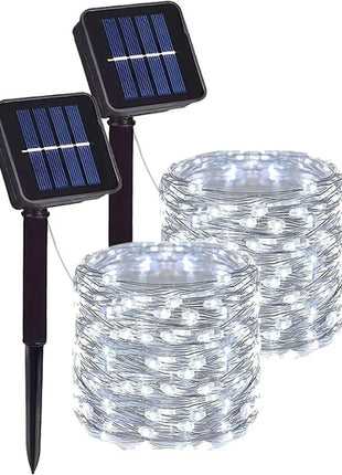 Fairy Lights Solar Garden Lights String Lights with 8 Modes Waterproof