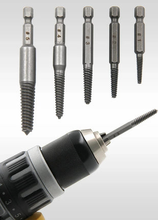 10pc Hexagonal Shank Broken Head Screw Extractor Screw Broken Head