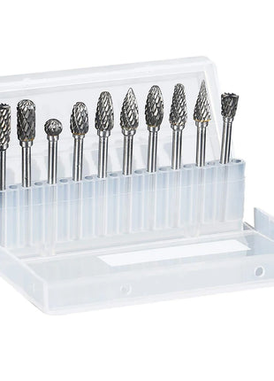 10PCS Carbide Burr Set Compatible with Dremel 1/8" Shank Die Grinder
