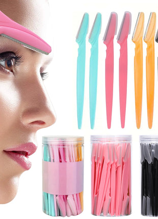 10/40Pcs Eyebrow Trimmer Face Blade Shaver Portable Eye Brow Epilation