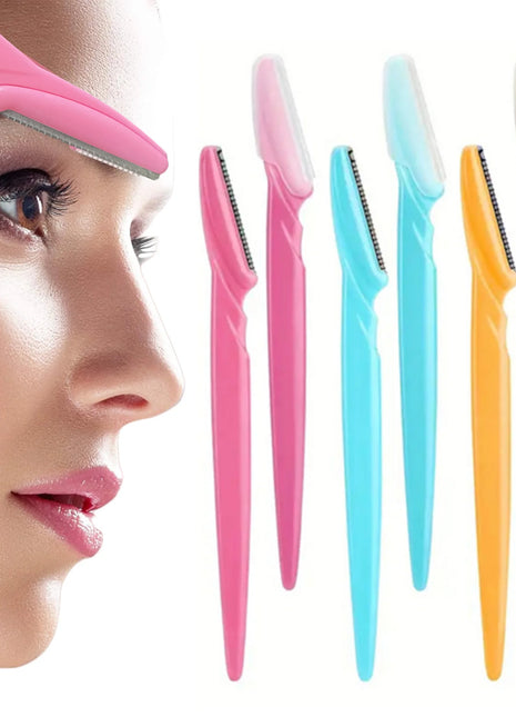 10/40Pcs Eyebrow Trimmer Face Blade Shaver Portable Eye Brow Epilation