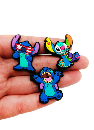 MINISO 42Pcs/Set Disney Stitch Shoe Charms DIY Shoe Buckle Accessories