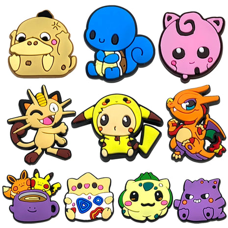 VC Decoration Buckle DinMINISO Pokemon Shoe Charms Posaur Sandals