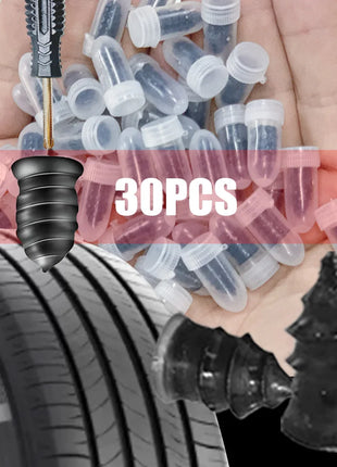 10/30Pcs Car Tyre Repair Rubber Nail Set Universal Car Motorcycle Tyre