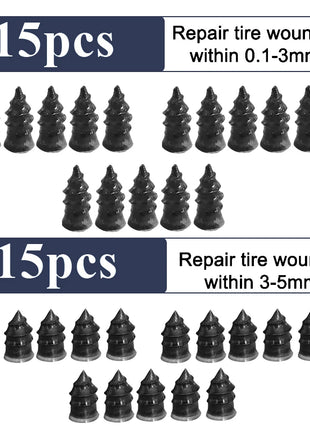 10/30Pcs Car Tyre Repair Rubber Nail Set Universal Car Motorcycle Tyre