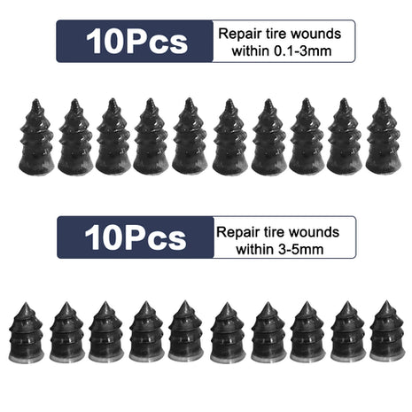 10/30Pcs Car Tyre Repair Rubber Nail Set Universal Car Motorcycle Tyre