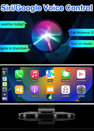 10/11.26 inch Dash Cam 4K Car DVR Wireless Carplay & Android Auto GPS