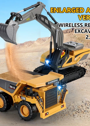 RC Excavator Dumper Car 2.4G Remote Control Engineering Vehicle
