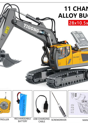 RC Excavator Dumper Car 2.4G Remote Control Engineering Vehicle