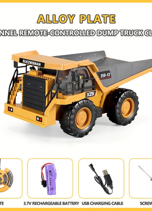 RC Excavator Dumper Car 2.4G Remote Control Engineering Vehicle
