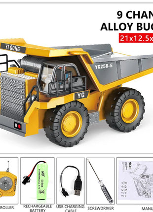 RC Excavator Dumper Car 2.4G Remote Control Engineering Vehicle