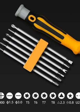 12 In 1 Magnetic Screwdriver Set Cross Flat Shaped Screwdriver Head
