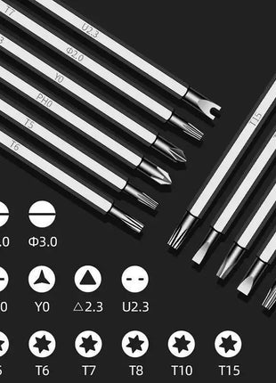 12 In 1 Magnetic Screwdriver Set Cross Flat Shaped Screwdriver Head