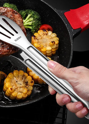 Stainless Steel Food Tongs Barbecue Tongs Meat Salad Steak Food