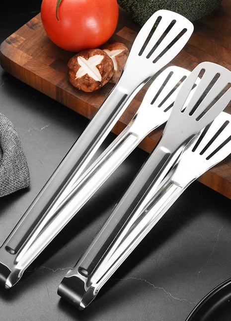 Stainless Steel Food Tongs Barbecue Tongs Meat Salad Steak Food