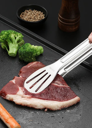 Stainless Steel Food Tongs Barbecue Tongs Meat Salad Steak Food