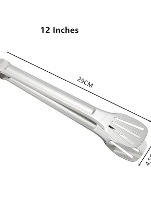 Stainless Steel Food Tongs Barbecue Tongs Meat Salad Steak Food