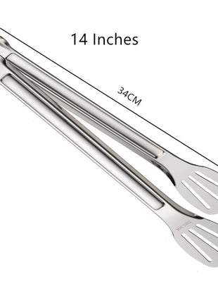 Stainless Steel Food Tongs Barbecue Tongs Meat Salad Steak Food
