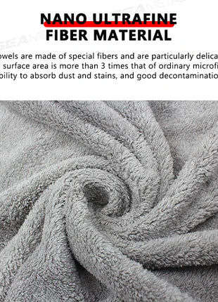 SEAMETAL 120x50cm Microfiber Car Wash Towel Ultra-Soft Car Cleaning