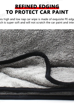 SEAMETAL 120x50cm Microfiber Car Wash Towel Ultra-Soft Car Cleaning