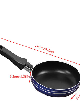 12cm/14cm/16cm Mini Frying Pan Non-Stick Steel Frypan Pot Saucepan