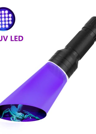 12/21/51 LED Protable UV Flashlight Black Light Ultraviolet Torch