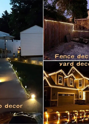 Solar LED String Light Outdoor Waterproof Garden Christmas Decorations