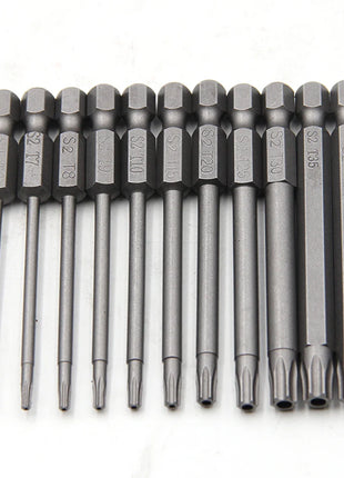 50-75-100mm Hollow Plum Blossom Extended S2 Screwdriver Set with