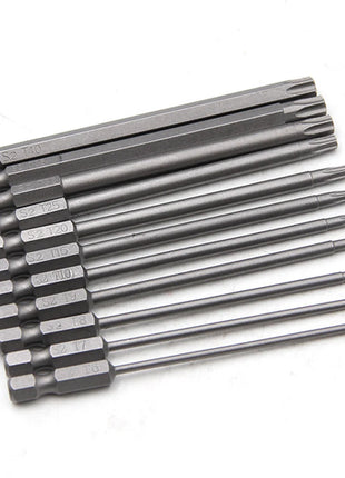 50-75-100mm Hollow Plum Blossom Extended S2 Screwdriver Set with