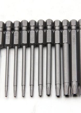 50-75-100mm Hollow Plum Blossom Extended S2 Screwdriver Set with
