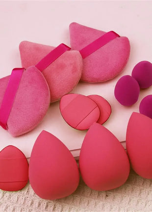 12pcs Small, Medium and Large Combination Set Makeup Puff Essential