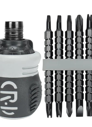 Mini Ratchet Screwdriver Magnetic Phillips Slotted Labor Saving