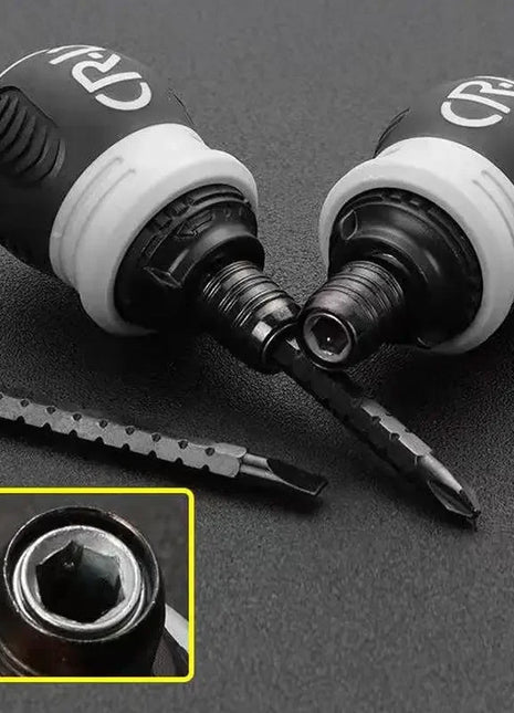 Mini Ratchet Screwdriver Magnetic Phillips Slotted Labor Saving