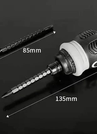 Mini Ratchet Screwdriver Magnetic Phillips Slotted Labor Saving
