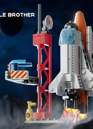 Spacecraft Model Assembling Toy Small Particle Building Blocks