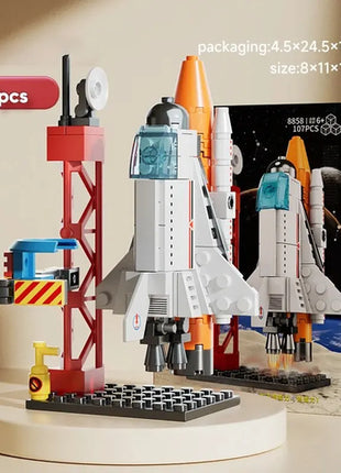 Spacecraft Model Assembling Toy Small Particle Building Blocks