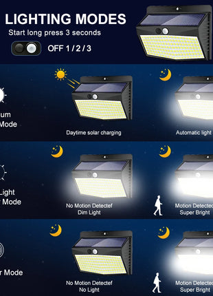 138/468/238 LED Solar Light Outdoor waterproof for garden Powered