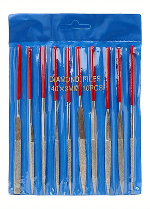 10Pcs Diamond Needle File Set For Jewelry Metal Wood Ceramic Glass