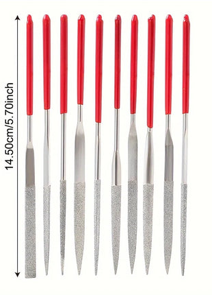 10Pcs Diamond Needle File Set For Jewelry Metal Wood Ceramic Glass