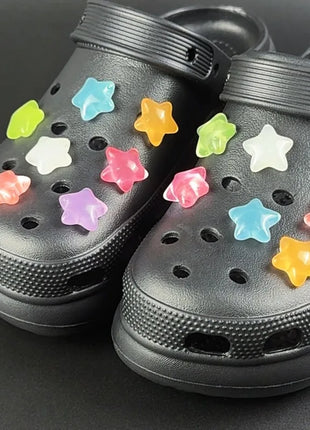 Fashion Shoe Charms Set Accessories Hole Shoe Buckle Cute Luminous