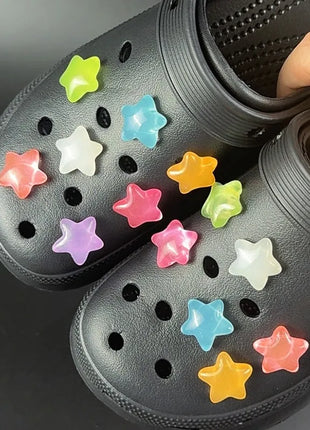 Fashion Shoe Charms Set Accessories Hole Shoe Buckle Cute Luminous