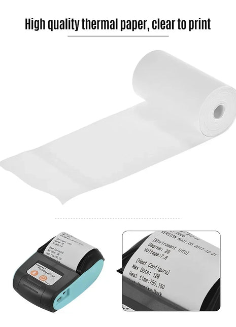 57*25mm Thermal Paper 30 Rolls White Children Camera Instant Print