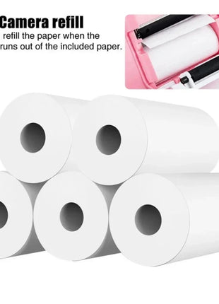 57*25mm Thermal Paper 30 Rolls White Children Camera Instant Print