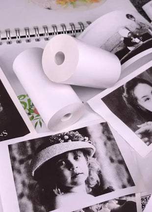 57*25mm Thermal Paper 30 Rolls White Children Camera Instant Print