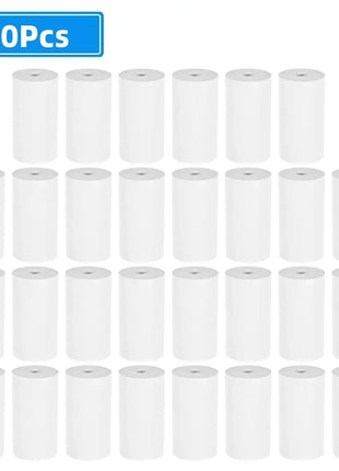 57*25mm Thermal Paper 30 Rolls White Children Camera Instant Print