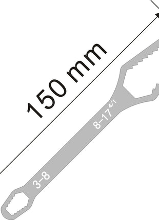 3-17mm Universal Torx Wrench Self-tightening Adjustable Glasses Wrench