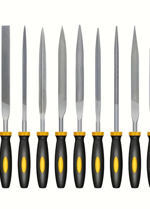 Premium Needle File Set - High-Carbon Steel Files with Non-Slip