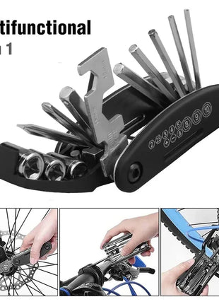 16 in 1 Multipurpose Bike Repair Tool Kits Bicycle Multi Tool