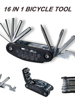 16 in 1 Multipurpose Bike Repair Tool Kits Bicycle Multi Tool