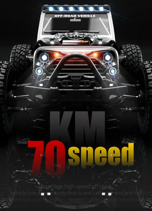 16103PRO 2.4GHz 70KM/H Professional RC Car: Brushless Motor, 1:16